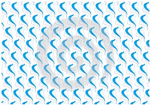 Wavy Blue Wrapping Paper Vector Design