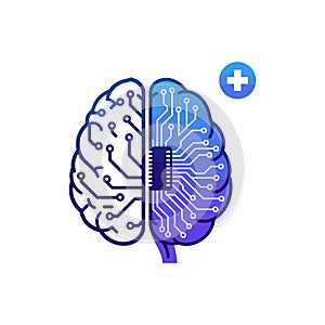 Artificial Intelligence Brain Concept