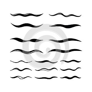 Elegant wave design elements for your creative projects.