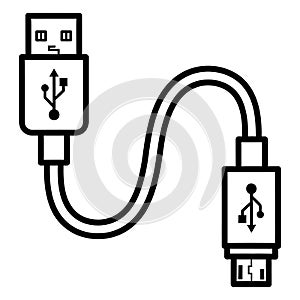 Usb cable connector data transfer connection wire technology device port adapter cord peripheral accessory