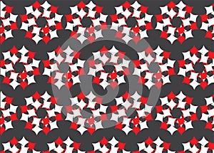 Geometric pattern featuring hexagonal star shapes,