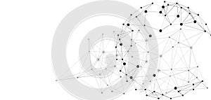 Abstract Network Connections Digital Technology Background Design