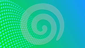 Abstract Green And Blue Gradient Background With Dynamic Halftone Pattern