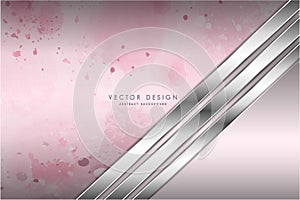 Abstract background Luxury of bright pink with watercolor brush modern design. photo