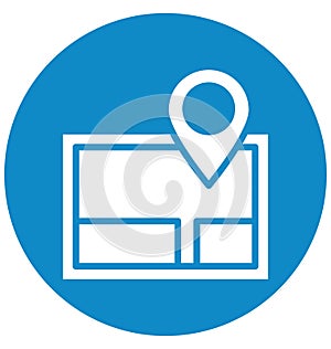 Print Address navigator Isolated Vector Icon which can easily modify or edit