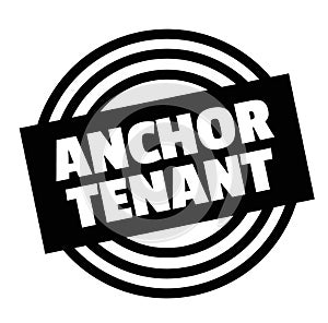 Print anchor tenant stamp on white