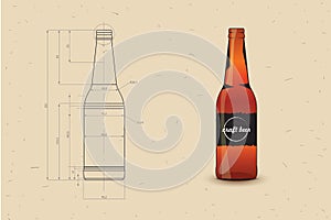 Print Of Beer Bottle