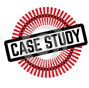 Print case study stamp on white