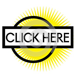 Print click here stamp on white