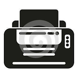 Print color icon simple vector. Digital printer