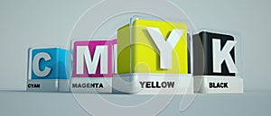 Print colors cyan magenta yellow and black