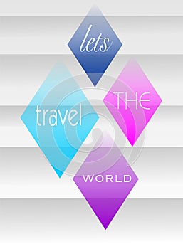 Print design for those who love to travel