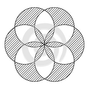Geometric circural ornament