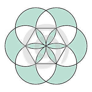 Geometric circural ornament