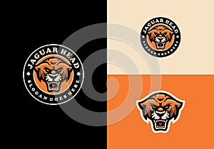 Jaguar Leopard Emblem Mascot Modern Character Logo Design