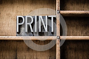 Print Letterpress Type in Drawer