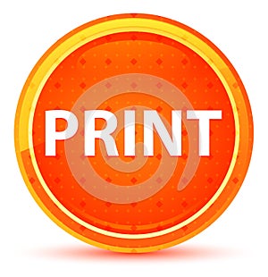 Print Natural Orange Round Button