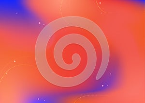 Orange and blue gradient mesh blurred background