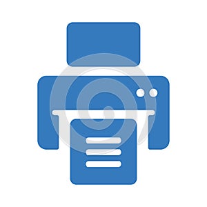 Print out, print files, blue printer, printing, publish document icon