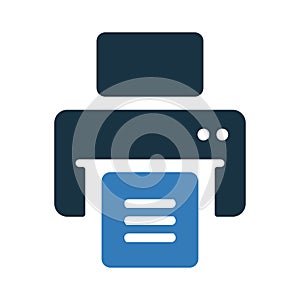 Print out, print files, printer, printing, publish document icon