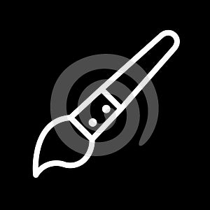 paintbrush icon, simple linear