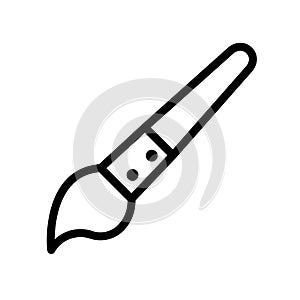 paintbrush icon, simple linear