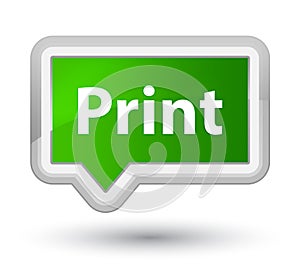 Print prime green banner button