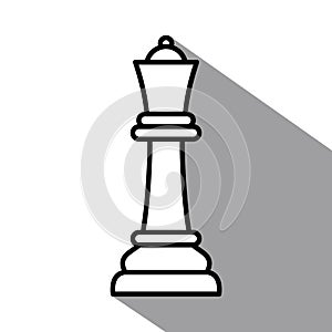 queen icon, chess piece queen