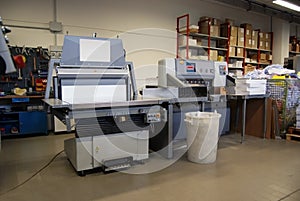 Print shop - Finishing line