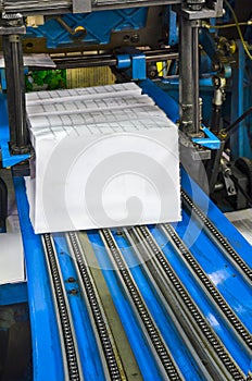 Print shop press printing - Finishing line