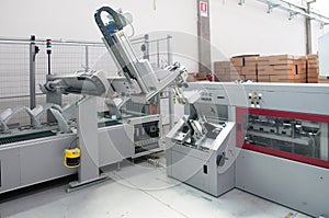 Print shop (press printing) - Finishing line