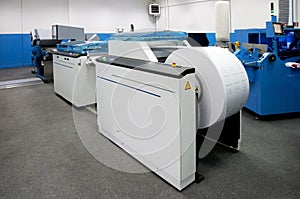 Print shop (press printing) - Finishing line