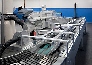 Print shop (press printing) - Finishing line