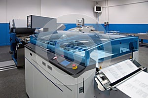 Print shop (press printing) - Finishing line