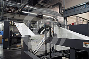 Print shop (press printing) - Finishing line