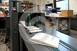 Print shop (press printing) - Finishing line