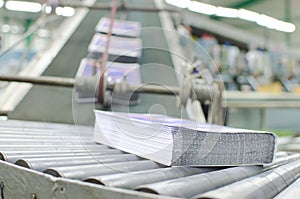 Print shop (press printing) - Finishing line