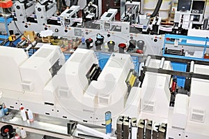 Print shop: UV flexo press printing