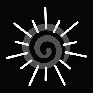 lines resembling sunbeams