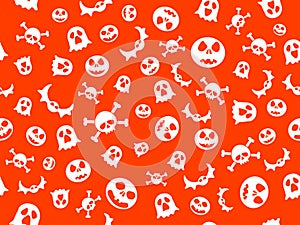 Texture halloween white orange repeats seamless photo