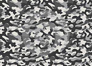 Print texture military camouflage repeats seamless army black gray white hunting