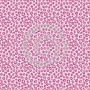 Pink cheetah print repeat pattern design. photo