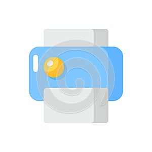 Print vector flat color icon
