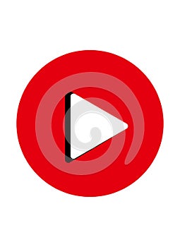 very simple play icon vector