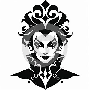 Printable Black And White Svg Cartoon Countess Prince Stencils