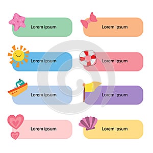 Printable collection vector design