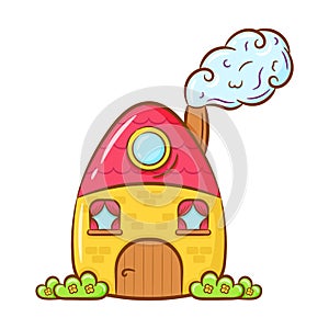 printable cute drawing house for school and educate kids