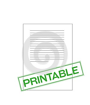 printable document illustration