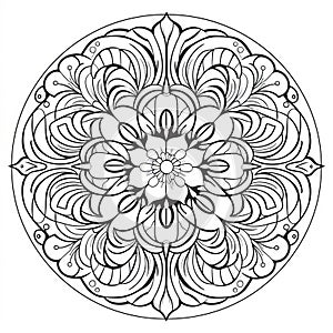 Printable Mandala Design Coloring Pages For Relaxation