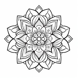 Printable Mandala Flower Coloring Pages For Beautiful Floral Art